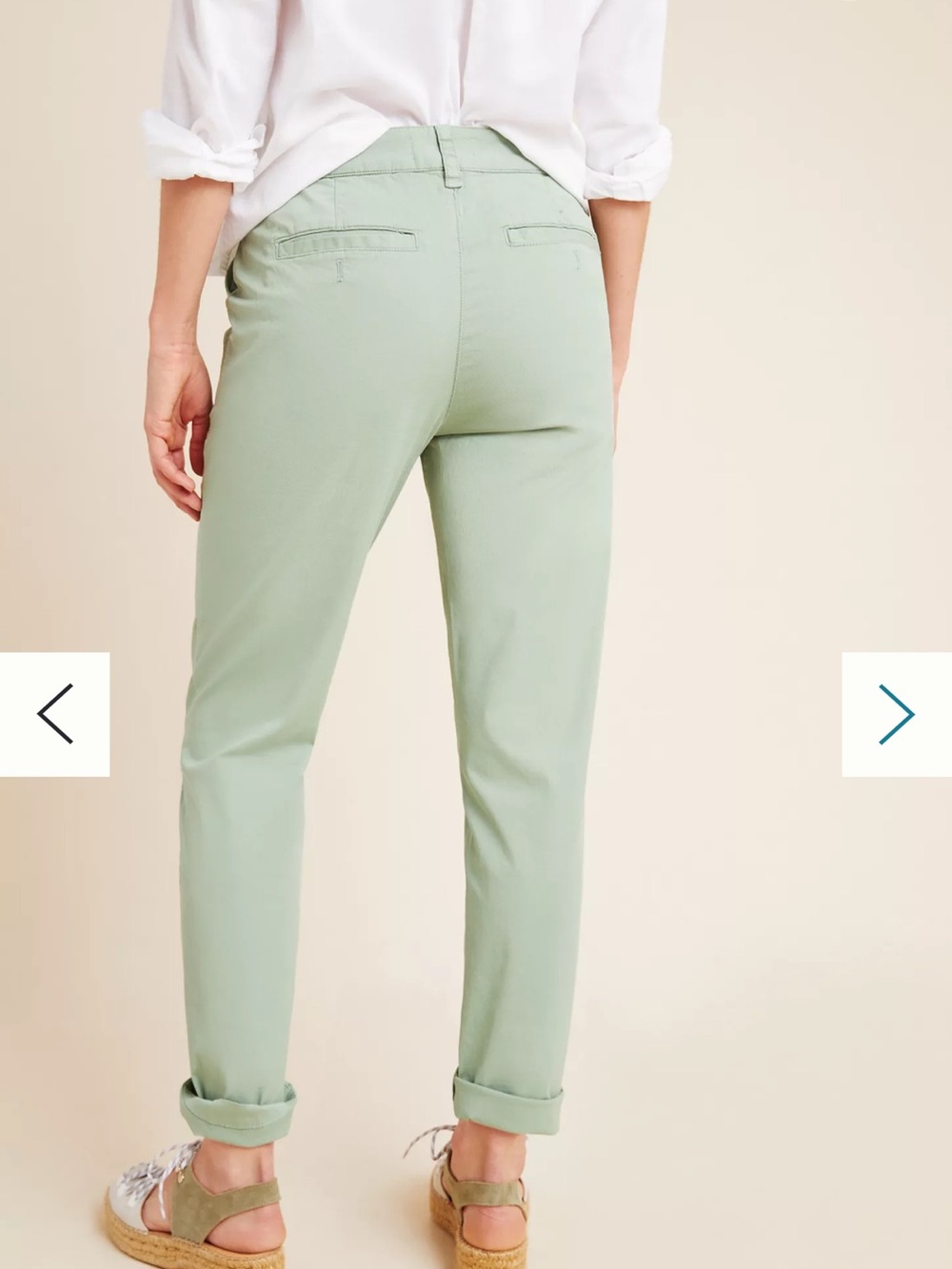 Anthropologie scout slim pleated pants Sage Green - Picture 8 of 10